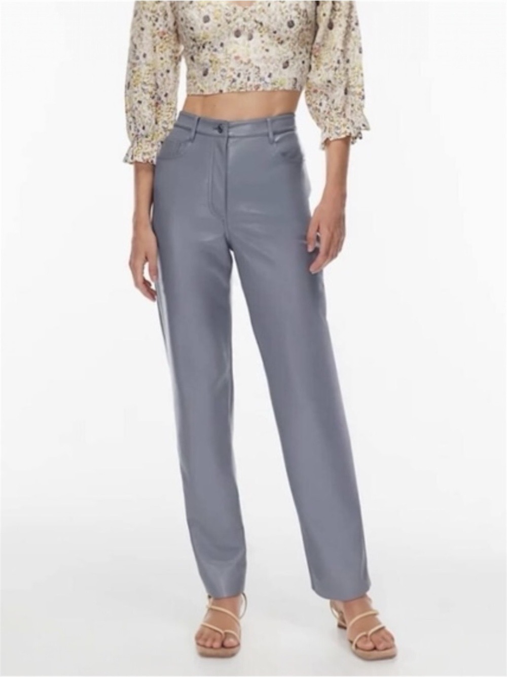 Wilfred The Melina™ Pant Marble Grey Size 4 Aritzia Vegan Leather
